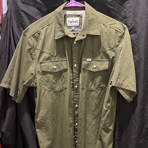 Ferrell Olive Green Short Sleeve Shirt